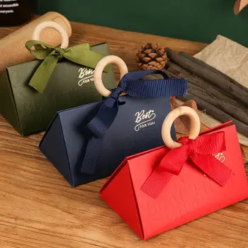 三角牛皮喜糖盒