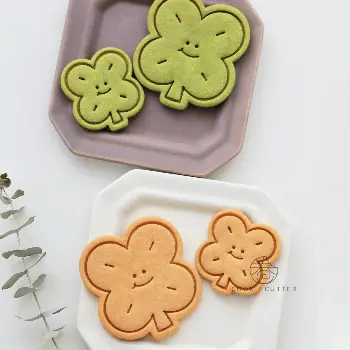 四葉草餅乾壓模兩件一套