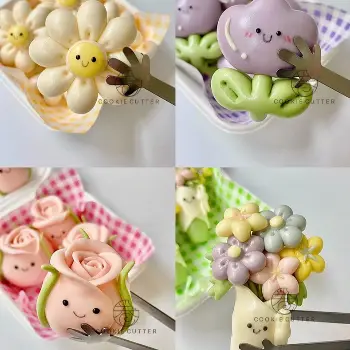 花系列饅頭壓模 餅乾壓模