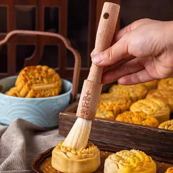 木柄羊毛刷月餅軟毛刷子