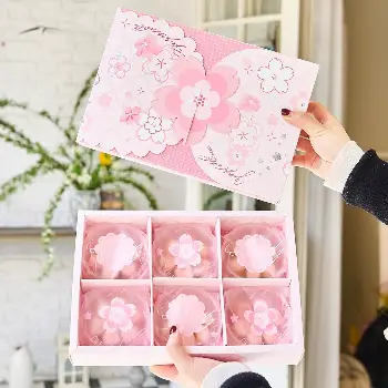 桃花酥包裝盒6顆裝5入