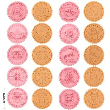 圓形聖誕節餅乾壓模