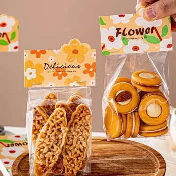 雪花酥頭卡包裝袋 100入