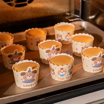 可愛熊蛋糕杯50入