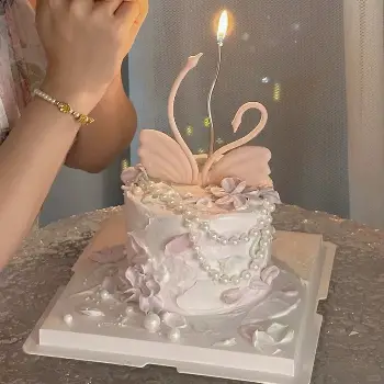 天鵝蛋糕裝飾