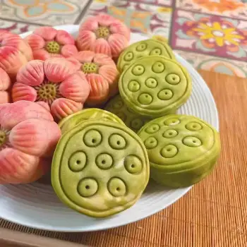 蓮花月餅模具