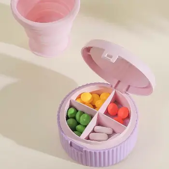摺疊分格小藥盒