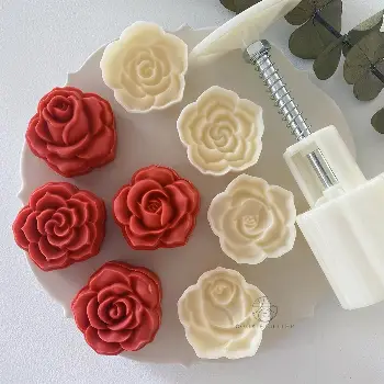 玫瑰花月餅壓模 50克