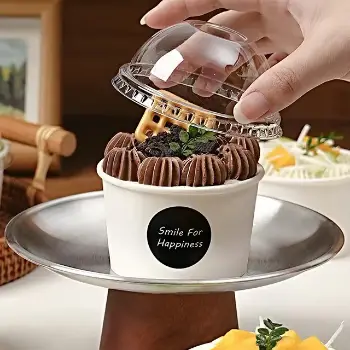巴斯克烤杯附透明蓋｜50入