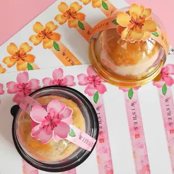 立體櫻花卡扣貼紙