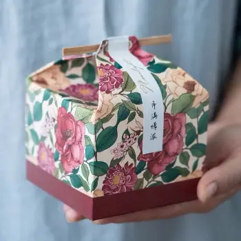 木條花卉小盒 10入