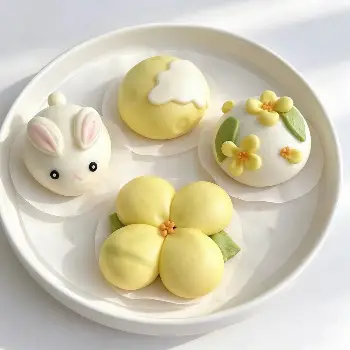 中秋玉兔桂花饅頭壓模