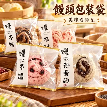 饅頭自黏袋100入