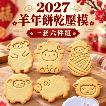 羊年餅乾壓模六件組 